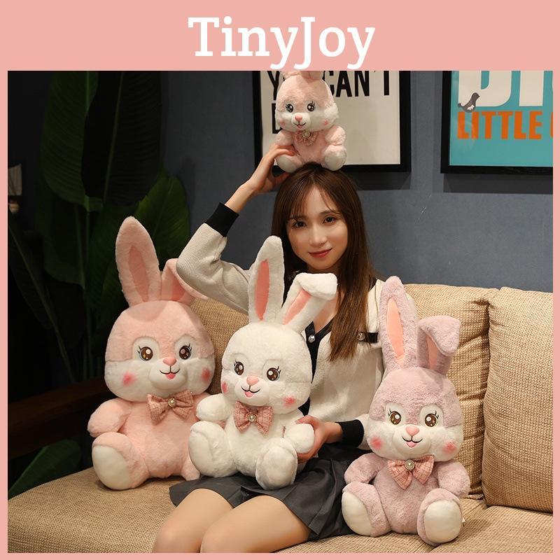 Little Rabbit Plush Doll Three-colored Bow Tie