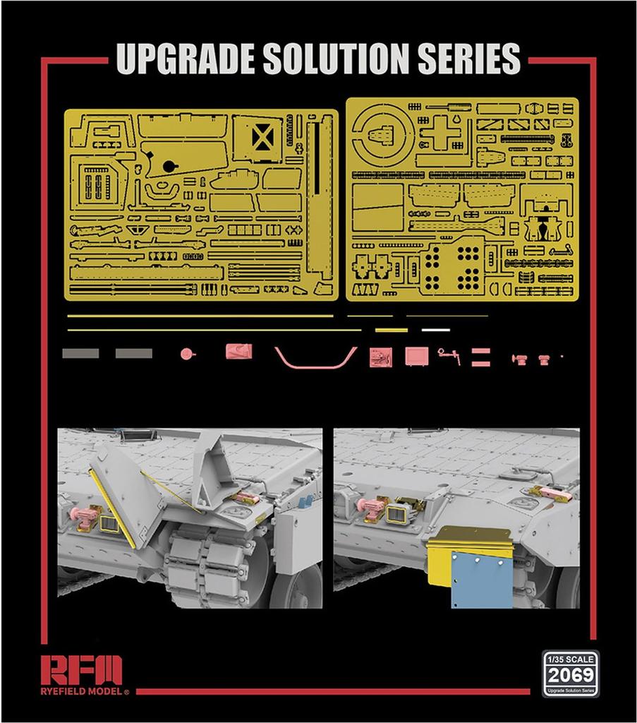 Ryfield Models 1/35 Leopard II A7V Upgrade Parts Set (for Ryfield Models RFM5109) Plastic Model Parts RFM2069