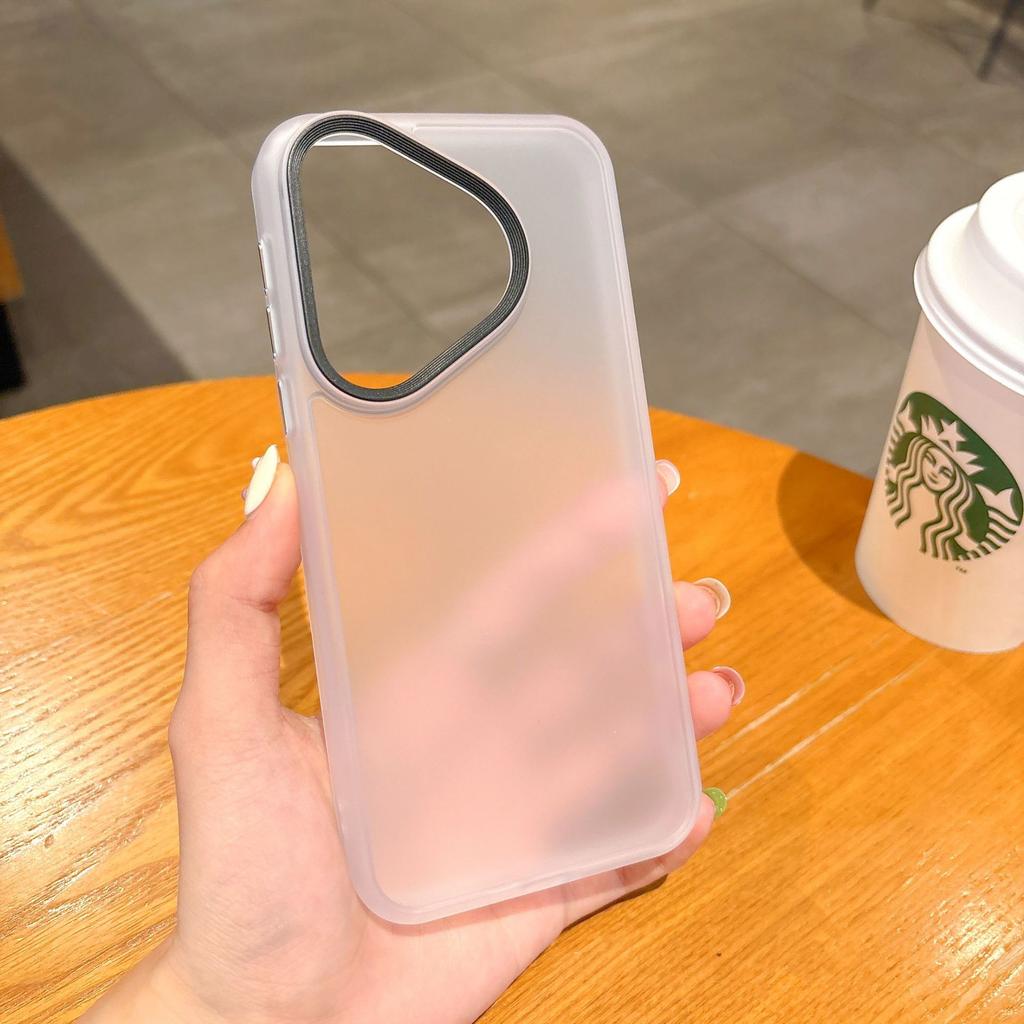 Suitable for Huawei Pura70 Phone Case with A Matte Skin Feel, P70pro Full Package Anti-drop, and P70ultra Semi-transparent Protective Case