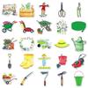 51PCS Garden Tools Cartoon Graffiti Stickers for Personalizing Suitcases, Water Bottles, and Computers