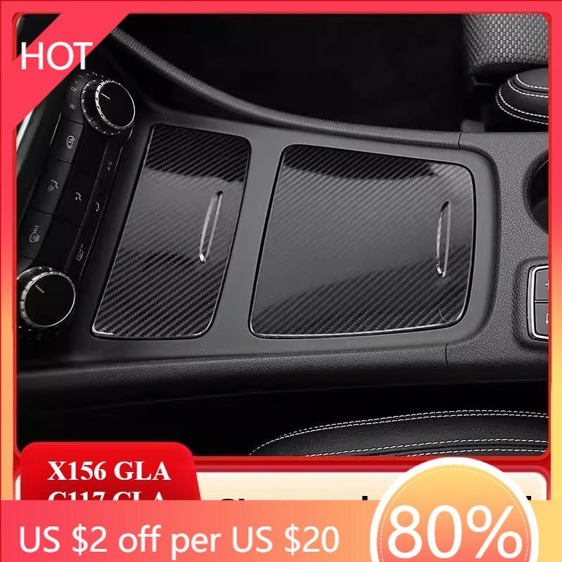 2025 Hot Racing Grills Suitable for Mercedes-Benz X156 GLA/C117 CLA/W176 A-class central control ashtray storage box panel decor