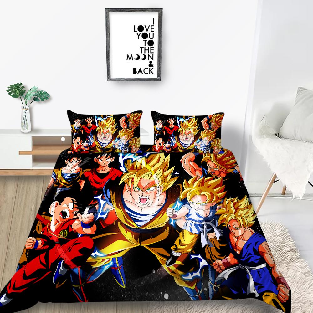 3D Cartoon Cartoon Longzhuxia Bedding Children's Bedroom Quilt Cover Pillowcase Sheet/double Bed Full Size Bedding Home Decoration