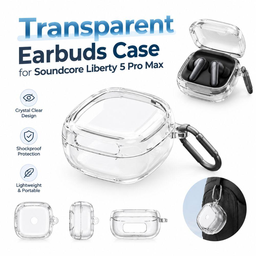 PC Bluetooth Earbuds Cover for for Soundcore Liberty 5 Pro Max for Men Women