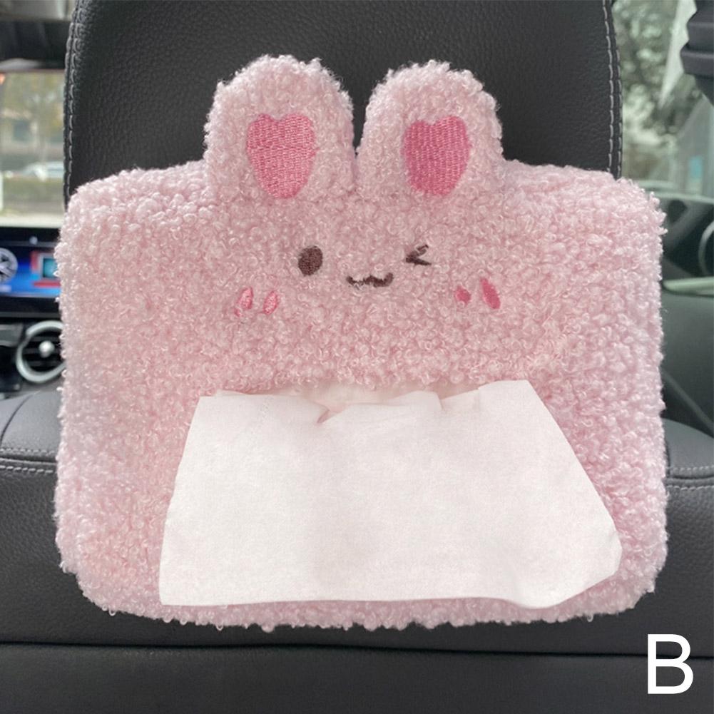 1 Stück Niedliche Cartoon Auto Taschentuchbox Plüsch Serviettenhalter Papier Dekoration Zubehör Tier Halterung Universal Zuhause Zimmer Au Q1g0