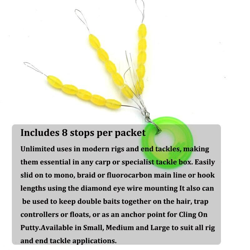 Köp 10Pack=150ST Rig Stops Pärlor Karpfisketillbehör Stopper för ...