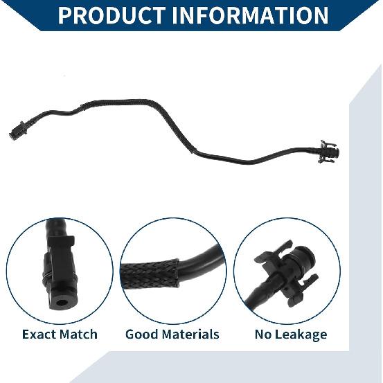 No.31274900 Radiator Hose for VOLVO XC70 Mk2 2007-2016 Engine Coolant Water Pipe Good Sealing Plastic 1 Pc Black