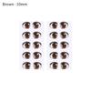 10 Pairs Multi Styles Cartoon Crystal Eyes Brown/Blue Cute Eyes Stickers Boy Anime Figurine Doll Face Organ Diy Doll Accessories