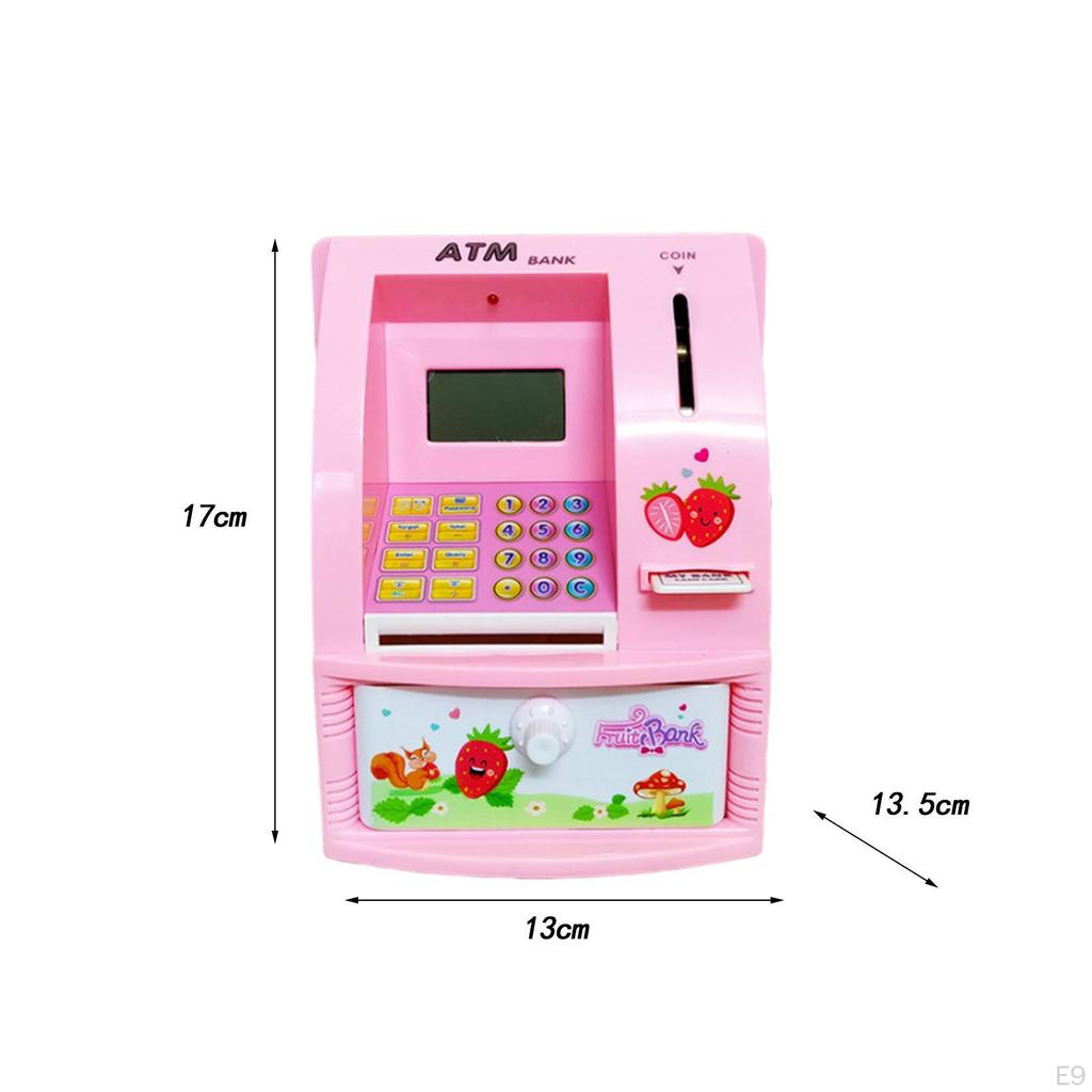 ATM Piggy Bank for Kids Educational Toy Automatic Money Scroll Saving Box