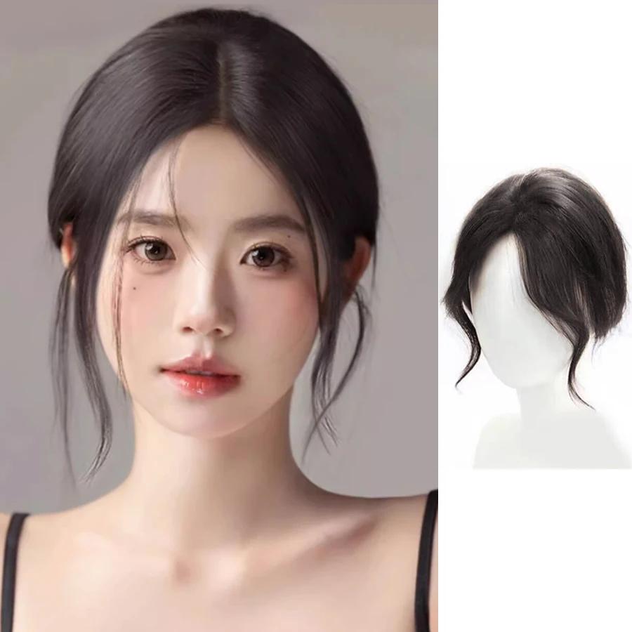 Peruka kucyk, smoczy wąs z wysoką czaszką, białe włosy na kucyku, puszysta i plama zwiększająca objętość włosów