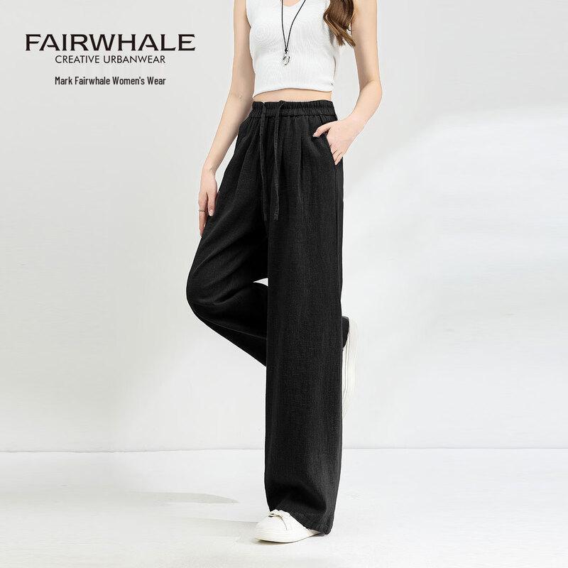 

Mark Fairwhale Women s Relaxed Straight-Leg Linen Blend Pants L