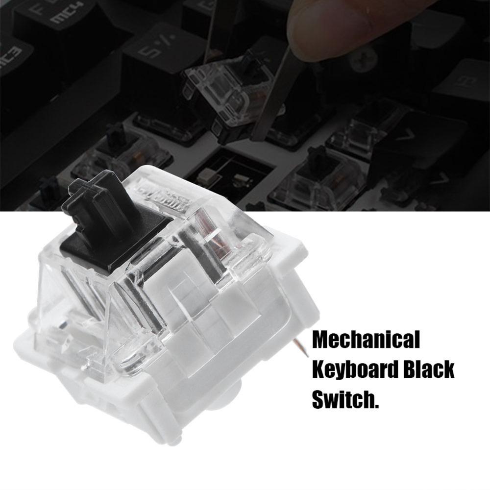 20PCS Black Switch Keyboard Switches 3 Pin Cross Black Axis Switch Replacement Mechanical Keyboard