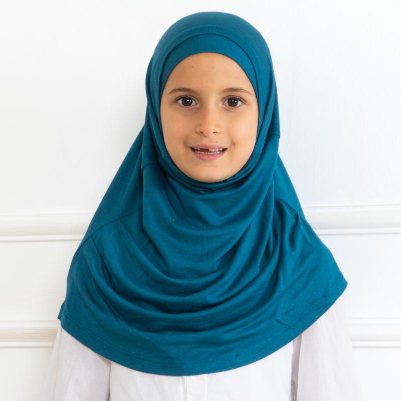 Easy To Wear Hijab For Girls, Muslim Scarf for Kids, Instant Hijabs For Women, Viscose Children Scarves For Ramadan Eid