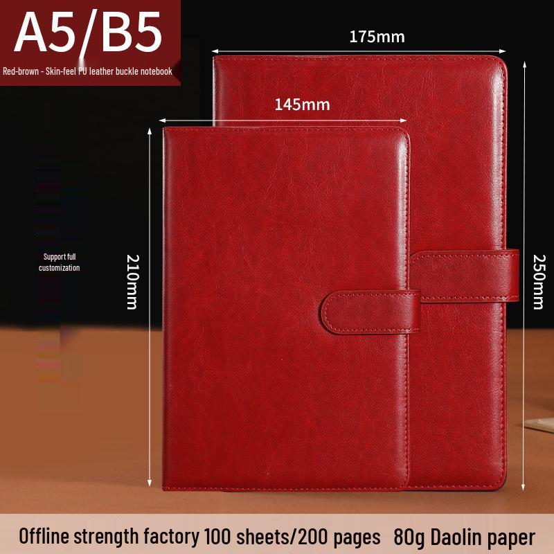 Custom Logo A5 Business Meeting Notebook - Personalized High-Value Gift
