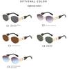 Retro Metal Oval Glasses for Men and Women Fashion High-end Trend Sun Protection Sunshade Outdoor Sunscreen  Eyewear