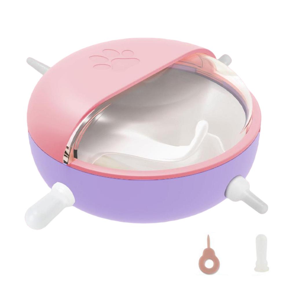 

Силиконовая кормушка для щенков и котят, мягкая кормушка для молока для щенков для кормления маленьких домашних животных розовый