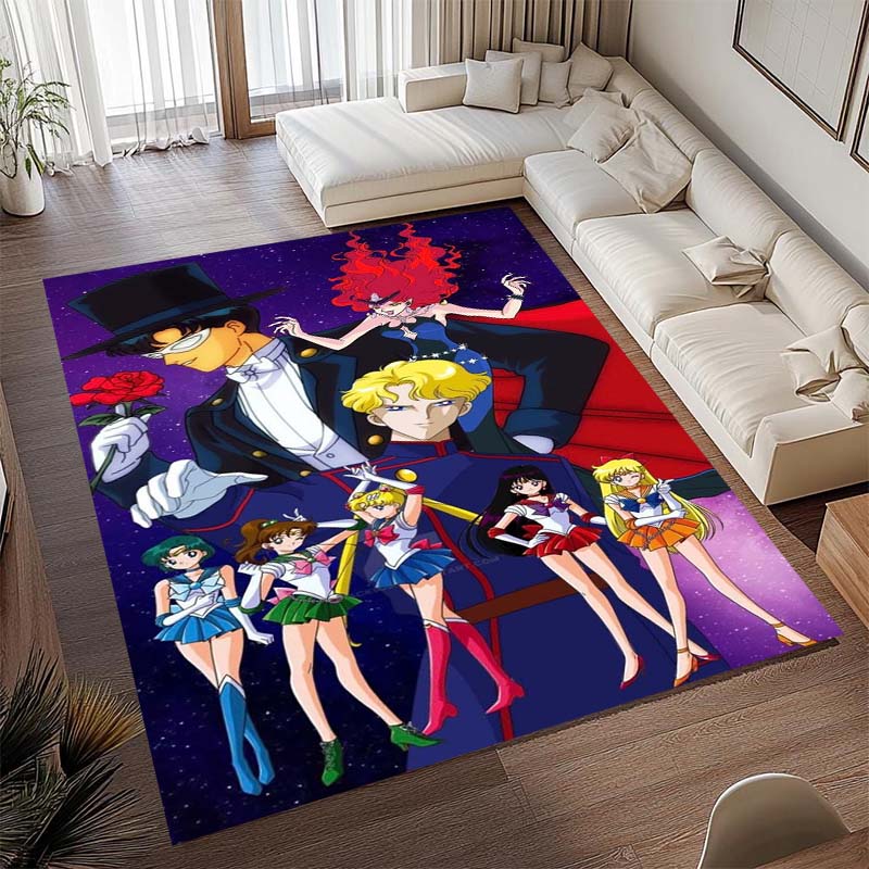 Diese beliebte Spielmatte im Anime-Design mit Pretty Guardian Sailor Moon besteht aus bequemem, weichem, dickem und rutschfestem Flan