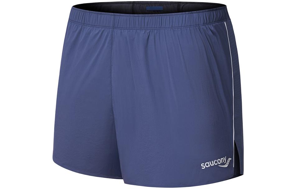 Men's Shorts Saucony Running Shorts Men's Ebony Feather Blue