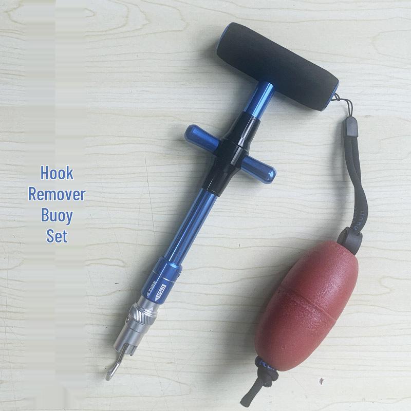 Multi-Function Aluminum Fish Hook Remover for Deep Throat Unhooking