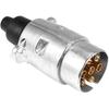 Spina per Rimorchio in Alluminio Europea a 7 Pin - Connettore Luci Posteriori per Traino RV/Trattore Standard UE