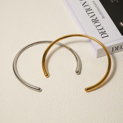 Youthway Hladký Nerezový Minimalistický Lesklý Choker pro Ženy Vodotěsný Trendy Šperk Dárek 2024 Novinka