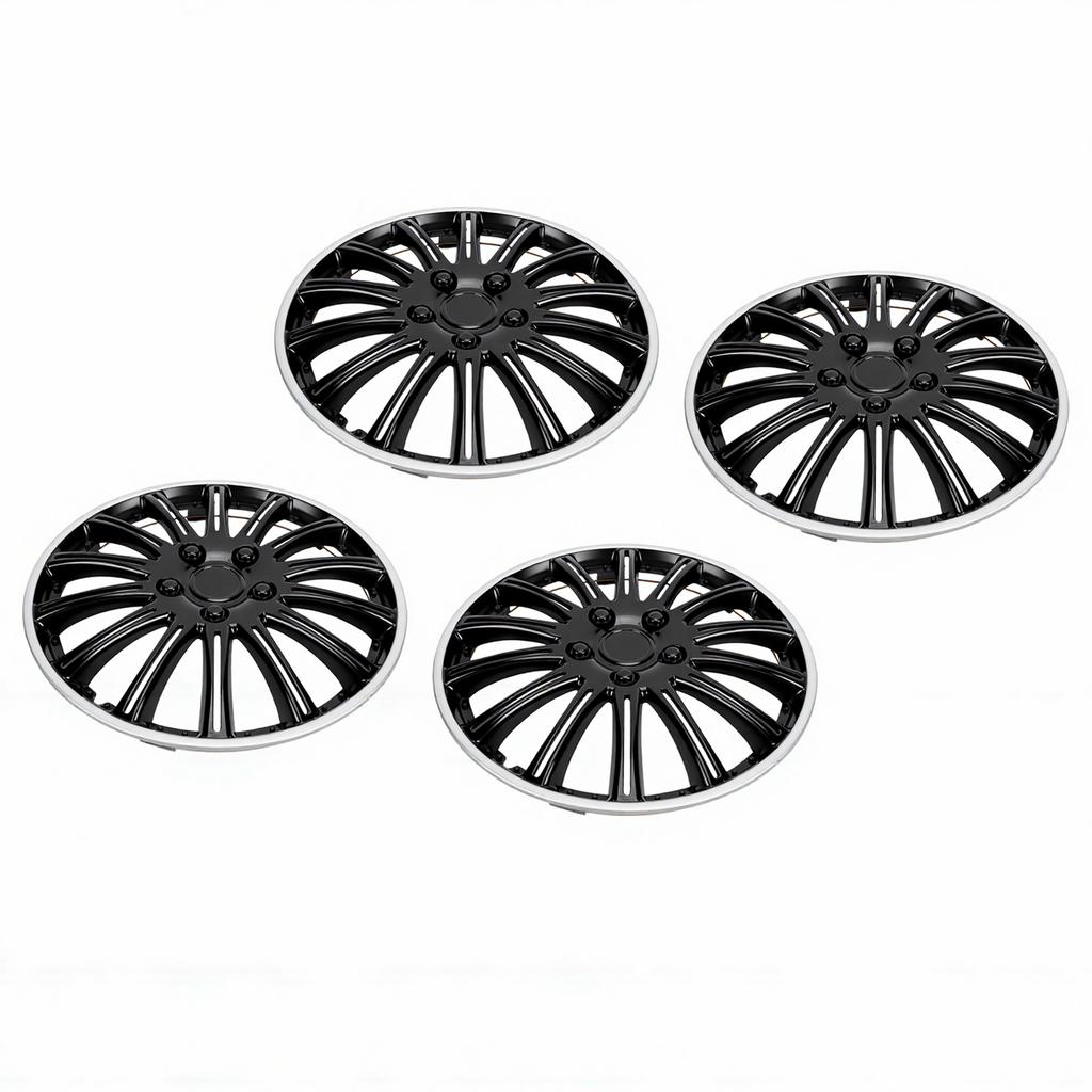 4PCS 14 Inch Wheel Hub Cap Snap Fit Wheel Rim Cap Universal for Cars Sedan SUV Trucks