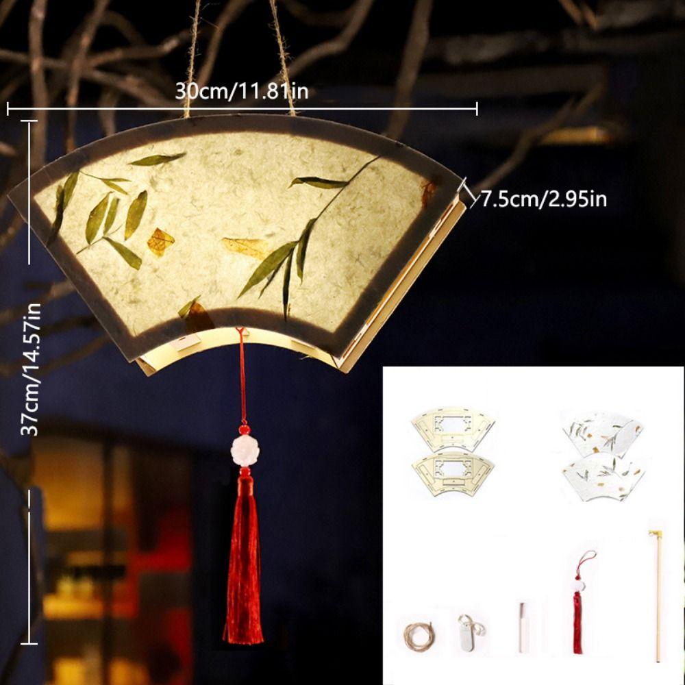 LED Light Mid-Autumn Festival Lantern Creative Art Lantern Portable Handmade Hanging Lamp  Festival