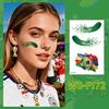 Wasserdichte Tattoo-Aufkleber Schweißfeste Temporäre Tattoos für Club-Events Partys Fußballfans Make-up Gesichtskleber