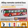 Simulation Alloy City Sightseeing Bus Model Toy With Sound And Light Functions