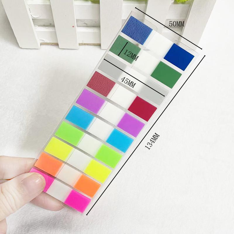 

200 Sheets Transparent Sticky Notes Page Markers Book Tabs Index Sticky Notes Bookmarks Memo Pad Notepad Stickers Stationery