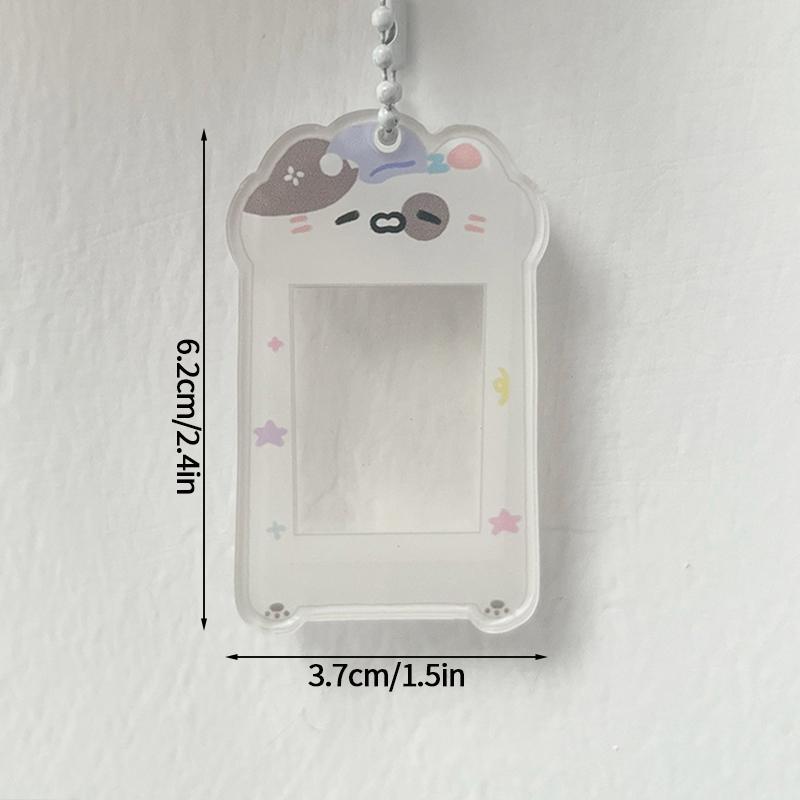 

Electroplate Photocard Holder Acrylic Photo Frame Kpop Photo Card Display Stand Idol Picture Protector Desktop Decor