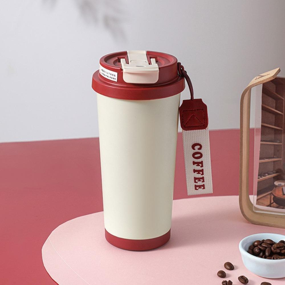 

Large Capacity Coffee Cup 530ml American Coffee Mug Leakproof Vacuum Mug Drinkware Style 9