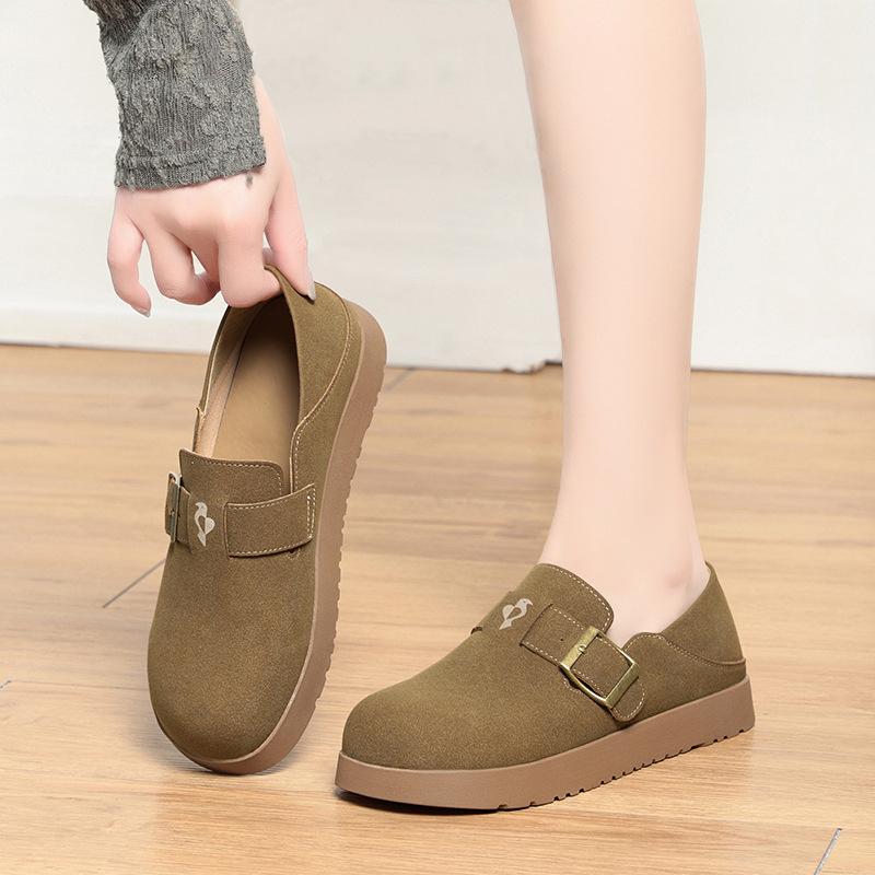 Fashion Birken Shoes 2025 Spring Autumn New Retro One-Legged Full-Soled Thick-Soled Single Shoes Boken Shoes Comfortable Versatile Women