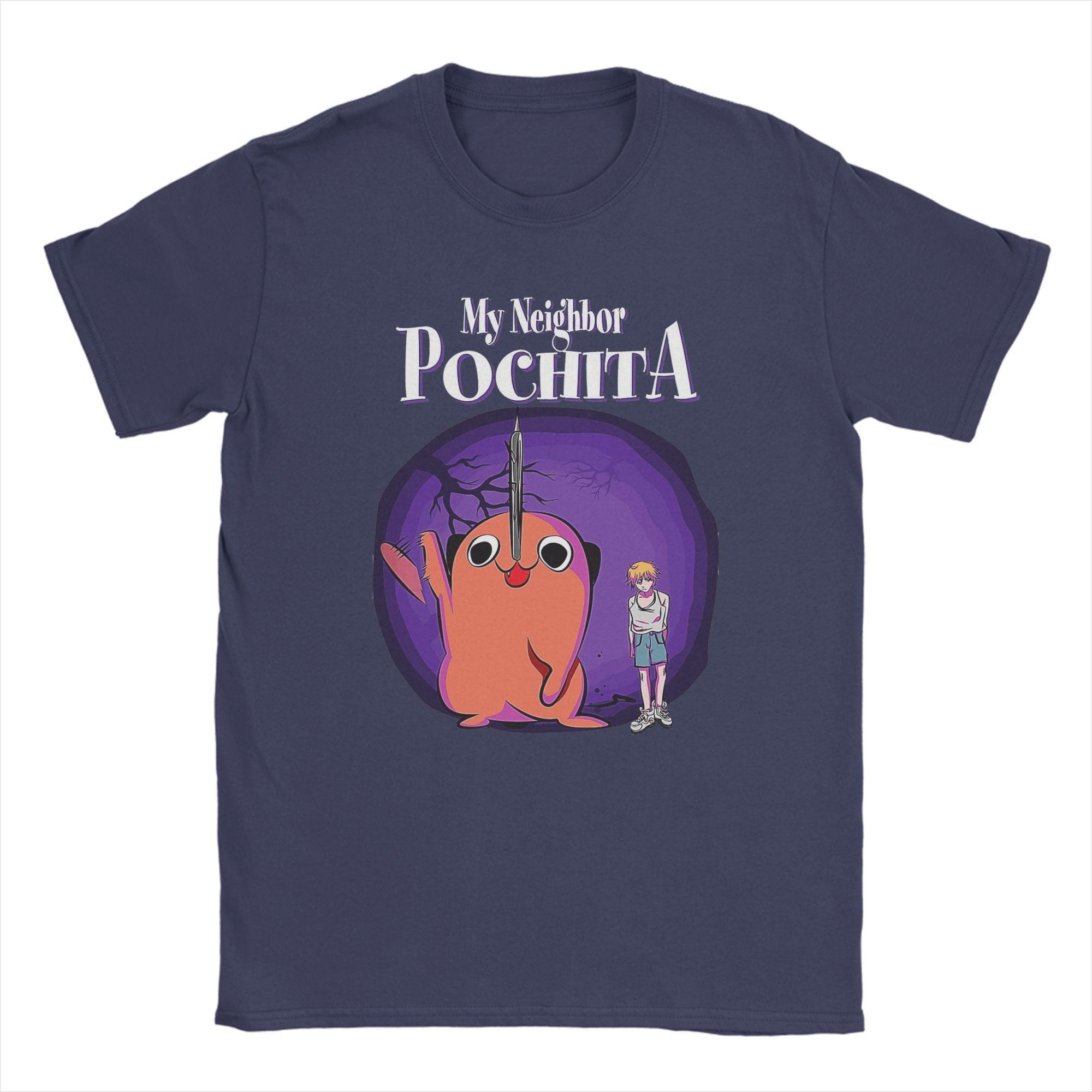 

Harajuku T-Shirt Summer Chainsaw Main Anime Pochita Leisure T-Shirts Cotton Tshirt for Adult Classic Pattern Short Sleeve Tops 4XL