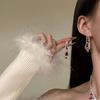 Crystal Water Drop Necklaces Geometric Pendant Necklace Earrings Set  Evening Dress