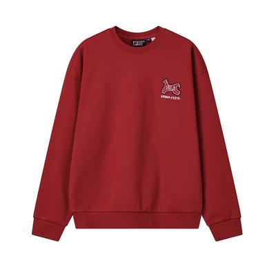 Fila CNY Limited Edition Neujahr Mode Trendig Klassisch Retro Sport Lässig Baumwolle Bequem Rundhals Pullover Locker Sweatshirt F11U619202FPK