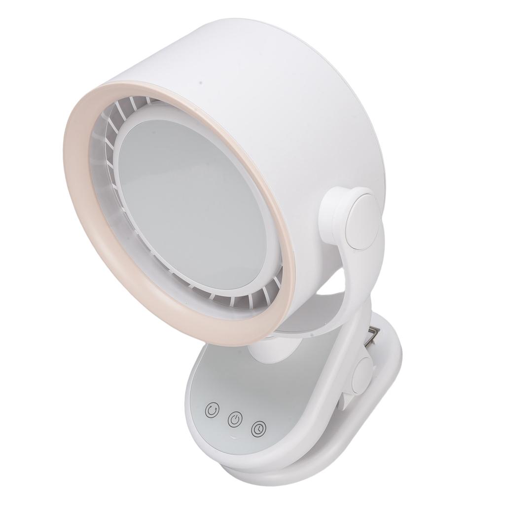 Tilt Desk Fan 100 Speeds USB   Desktop Wall Mounted Clip On 4000mah Battery Bladeless Quiet Cooling Fan