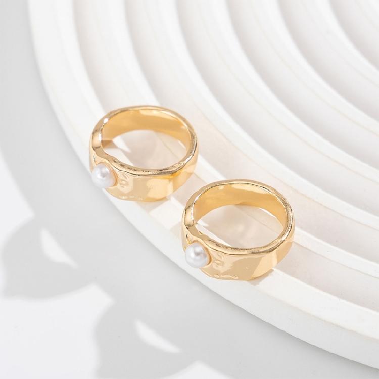 Fashionable Adjustable Flower Rings Set With Stylish Pearls Highlight Accessory for Women’s Everyday And Party Looks