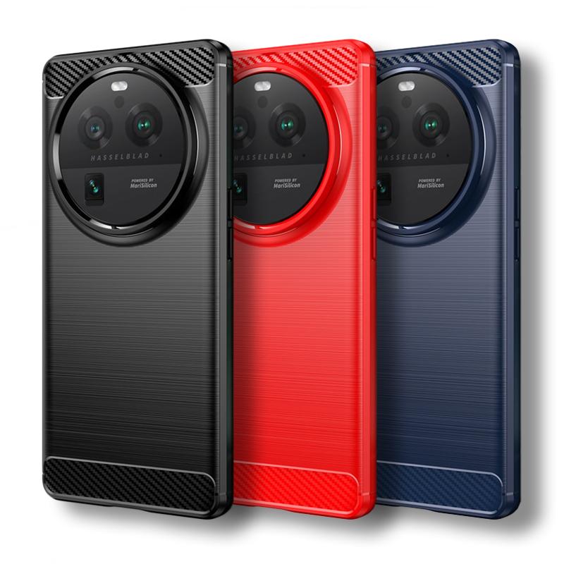 

Для OPPO Find X6 Pro Чехол Find X5 Lite X5 X6 Pro Чехол 6,82 дюйма Углеродное волокно Противоударный силиконовый бампер для OPPO Find X6 X5