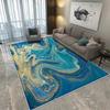 Modern CARPET FOR LIVE ROOM Non-slip Home Decoration Luxury Light Luxury Golden Blue Area Rug Washable Parlor Mat Bedside Room