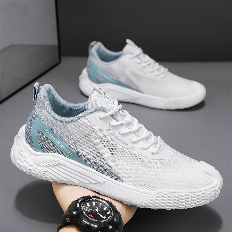 Spring and summer fly-woven breathable mesh mesh shoes, youth casual running, lightweight soft-soled sports trendy shoes 39