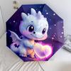 Dragon Pattern, Automatic Folding Umbrella, Portable and Foldable Design, 8 Ribs, a Christmas or Birthday Gift.