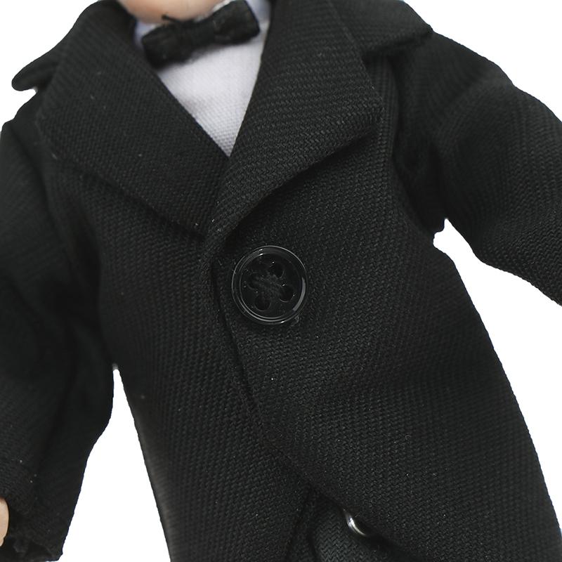 1:12 Dollhouse Miniatura Porțelan Păpușă Model Bătrân Servitor Butler Doll Jucărie