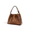2025 new high-end autumn and winter leather women's bags women's niche commuting high-end sense portable fashion folds clouds