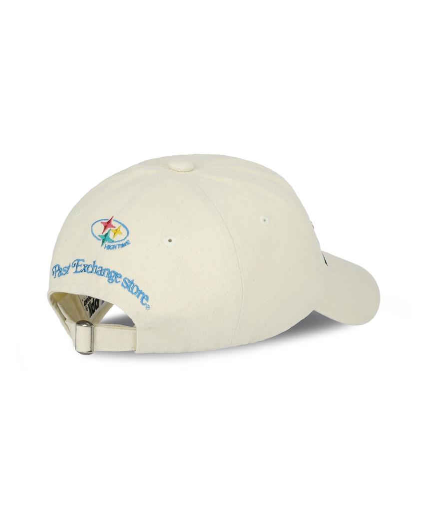GRAM OUNCE POUND Typo Overlapped 6-Panel Cap_Washed Cream