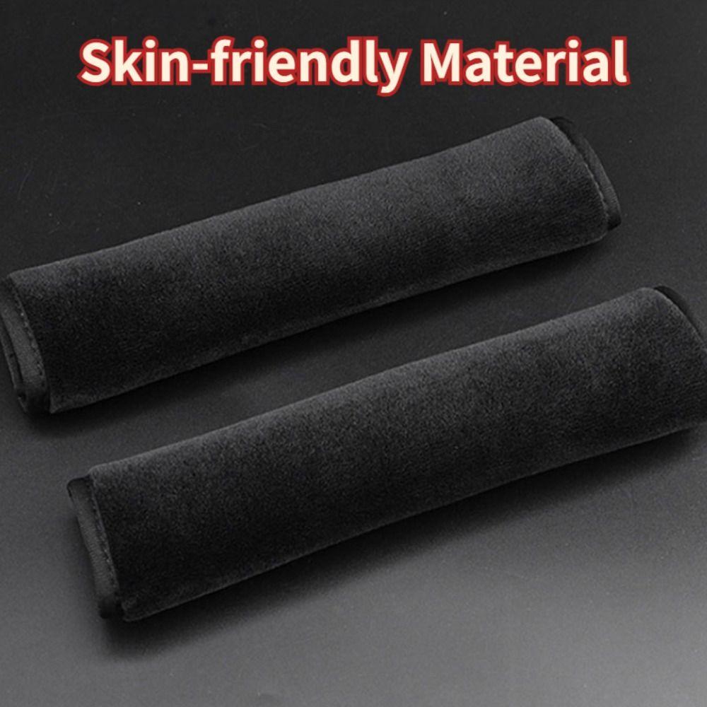 2PCS Adjustable Car Seat Belt Cover Soft Chest Protection Car Styling Seat Belt Cover Black Neck Support Safety Belt Pad