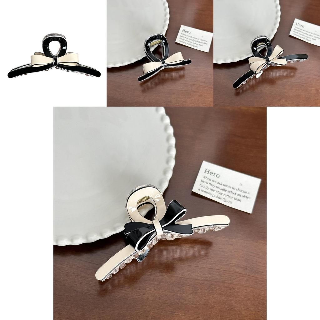 Premium Acetate Hair Claw Clip With Beautiful Bow For Sophisticated Women's Hair Accessories