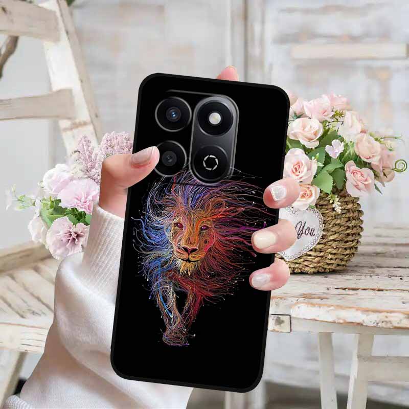 Soft Silicone Case For Honor X7c 4G 5G Cover Cat Painted Lovely Back Cover for Huawei Honor X7C 5G Phone Case HonorX7C TPU Para