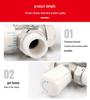 Three-Way PPR Manual/Automatic Thermostatic Radiator Control Valve