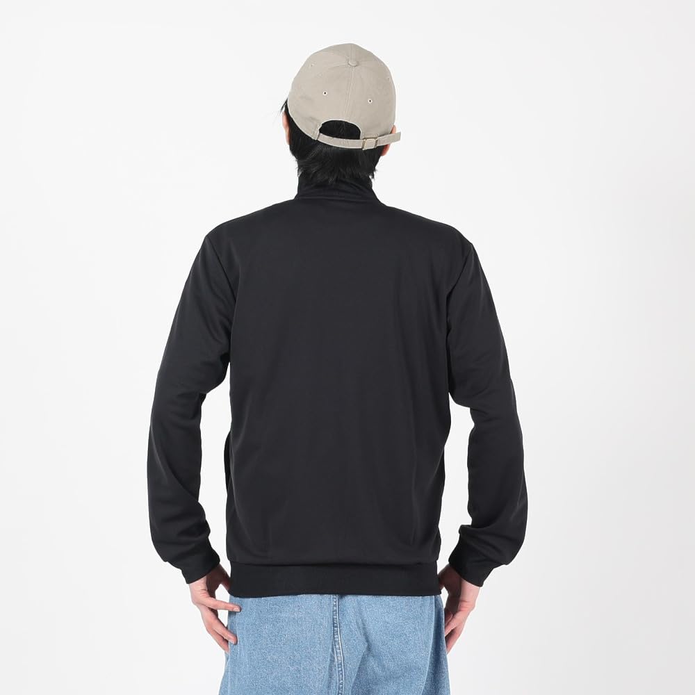 Adidas Regular Fit Double Knit Track Top BXF58 Size S Men's 3-Stripes Black/Black (IK7330)