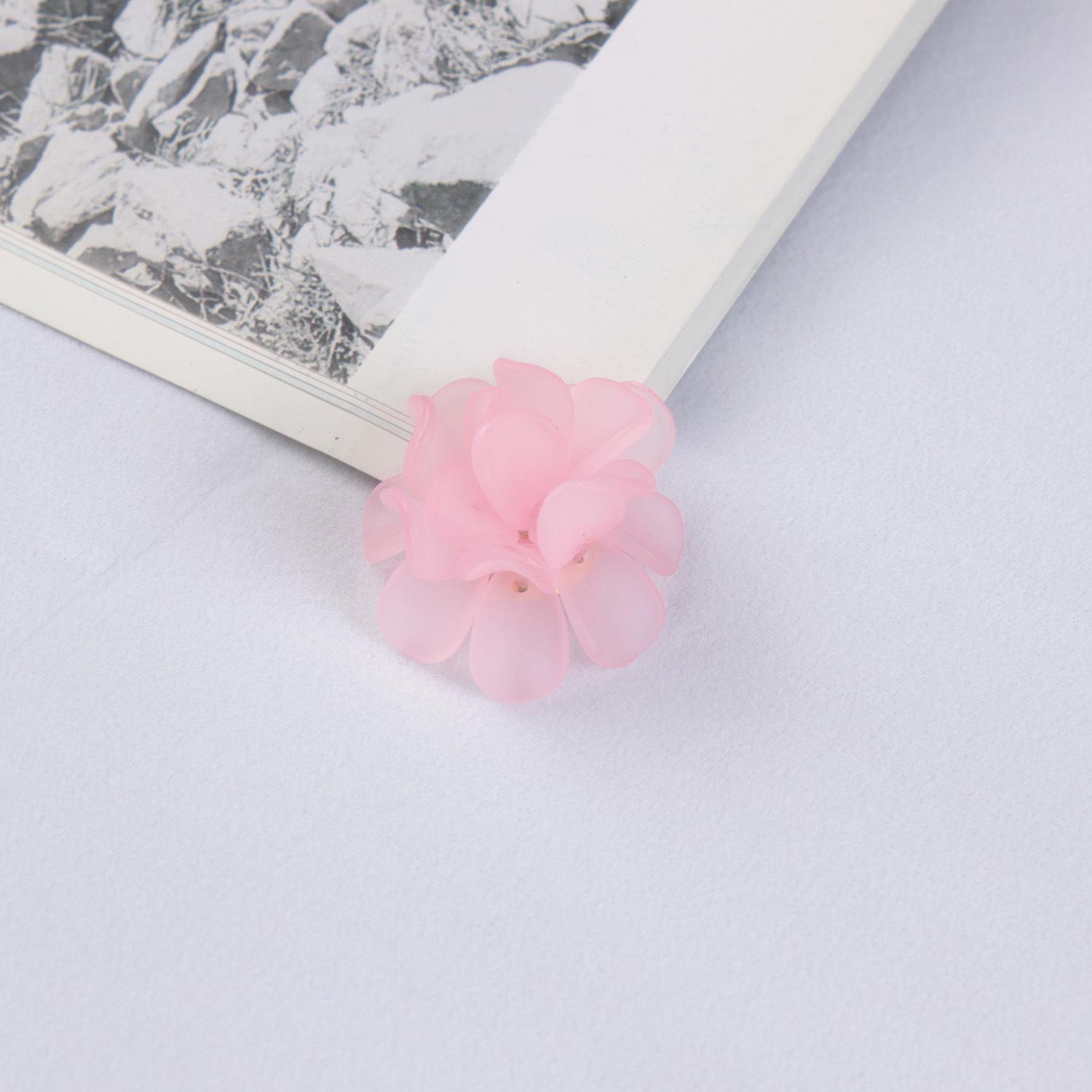 

Набор для изготовления серег и аксессуаров для волос из свежей матовой смолы ручной работы розовый